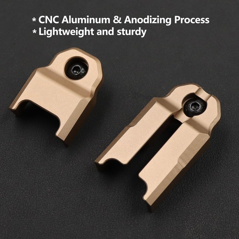 LThyzszb Mlok Remote Pressure Switch Mount for O Light Odin Weapon Lights Tape Switch Mounting Aluminum (Odin Series-Tan) - Image 4